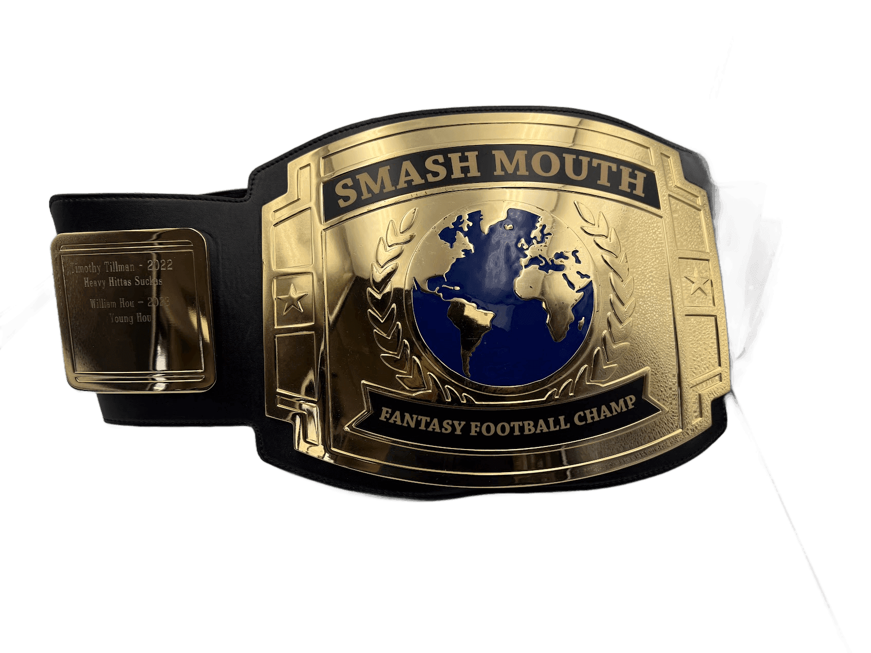 hand-engraving: Fantasy Football Championship Belt