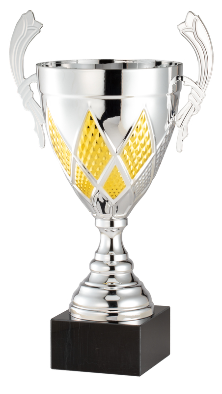 Custom trophy with engraved base plate